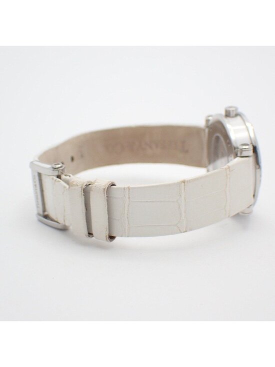 Tiffany & Co Atlas Date Automatic Watch White Dial Ceramic SS Leather Strap Pawn main image 4